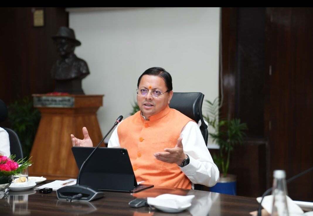 उत्तराखंड के मुख्यमंत्री धामी की महत्वपूर्ण बैठक उत्तराखंड मुख्यमंत्री धामी बैठक