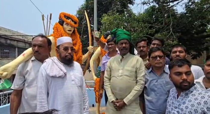 माल्यार्पण झामुमों पार्टी नेता का बड़ा ऐलान