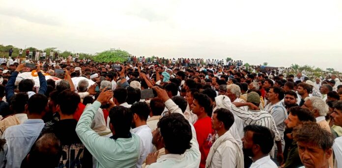 डांग इलाके का जगन गुर्जर का अंतिम संस्कार डांग इलाके का जगन गुर्जर का अंतिम संस्कार