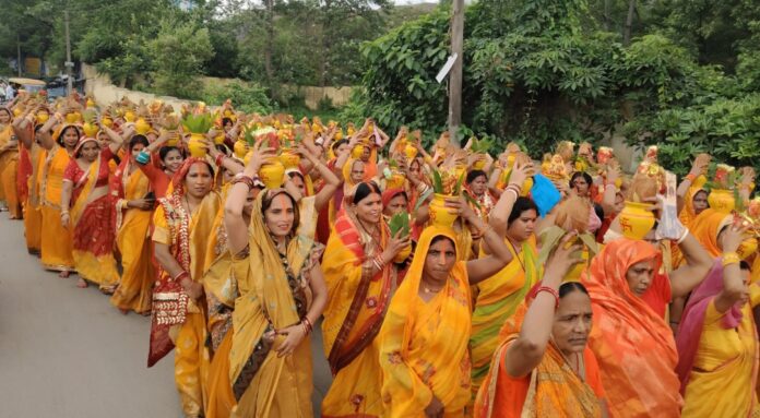 दोमुहानी नदी पवित्र जल संग्रह पूजा