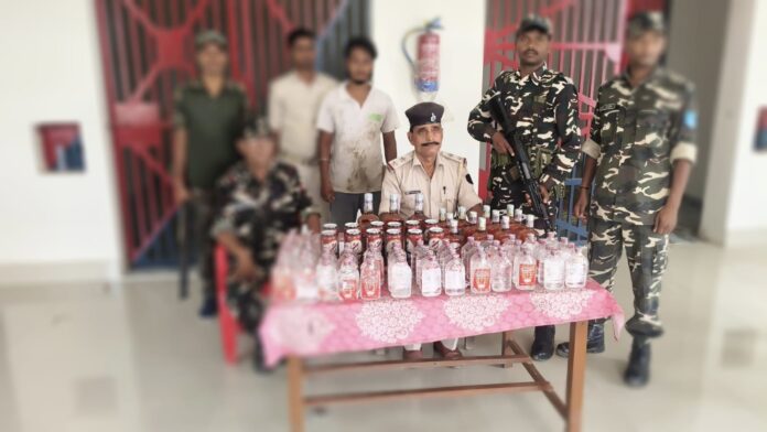 अररिया में शराब जब्त करने की घटना
