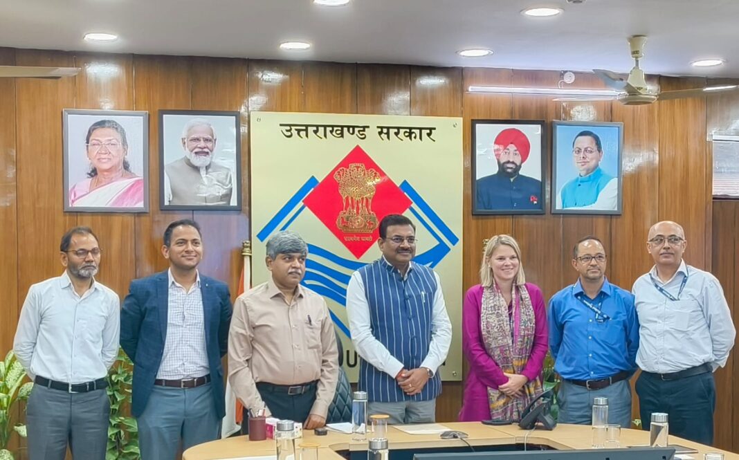 यूएनडीपी की भारत में डिप्टी रेजिडेंट रिप्रेजेंटेटिव ईजाबेल व मुख्य सचिव की बैठक यूएनडीपी भारत में बैठक की तस्वीर