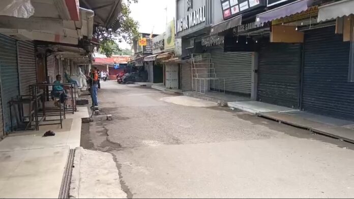 बंद का असर, बजारे सुनी रही बंद का असर, बजारे सुनी रही