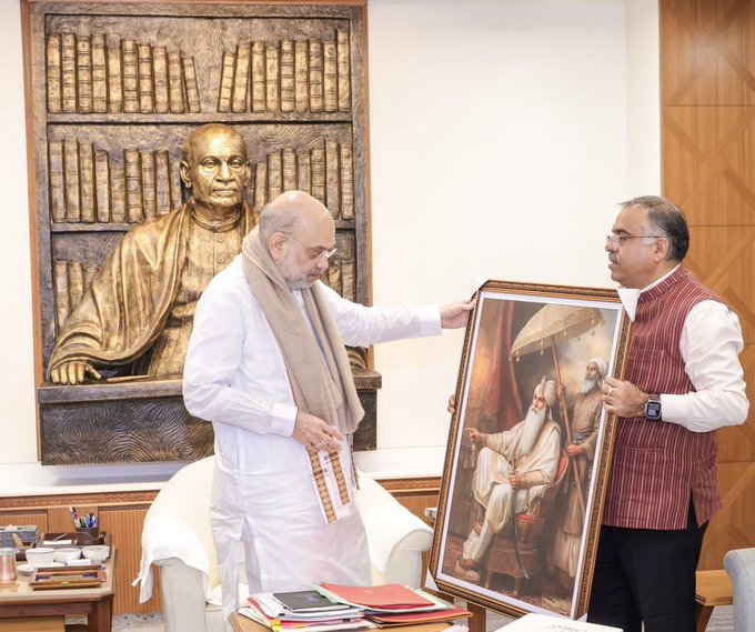 अमित शाह तरुण चुग मुलाकात अमित शाह तरुण चुग मुलाकात