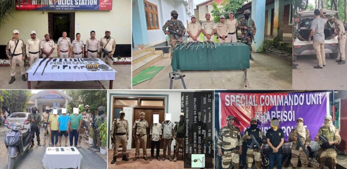 मणिपुर पुलिस अभियान दृश्य