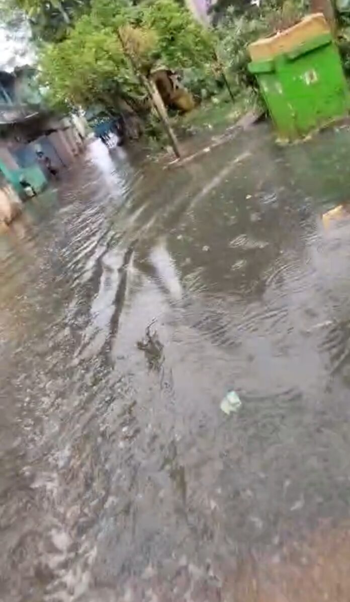विवेकानंद कॉलोनी फ्लडिंग की तस्वीर