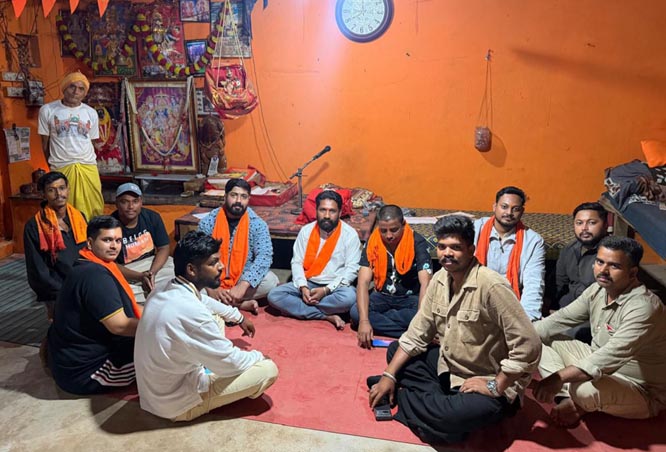 विश्व हिंदू परिषद बजरंग दल का साप्ताहिक मिलन आयोजित विश्व हिंदू परिषद बजरंग दल का साप्ताहिक मिलन आयोजित
