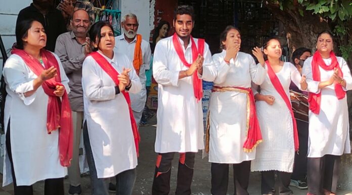 नशामुक्ति नाटक का दृश्य