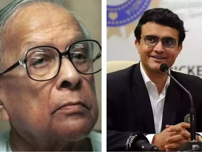 सौरव गांगुली और ज्योति बसु की तस्वीर सौरव गांगुली और ज्योति बसु की तस्वीर