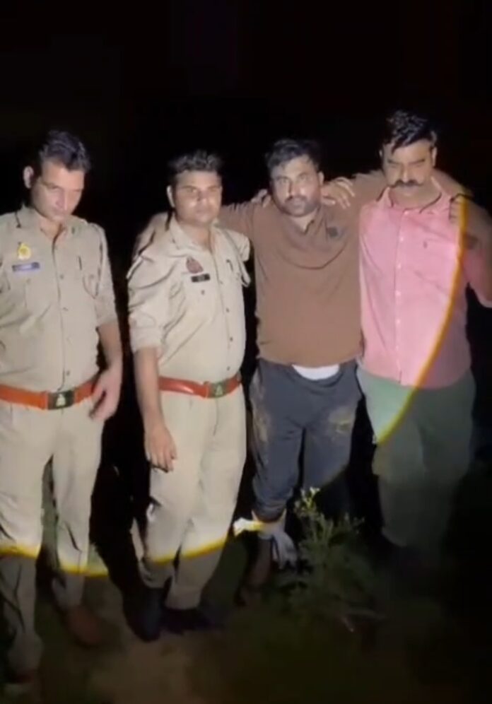 मुठभेड़ में घायल बदमाश को पुलिस मुठभेड़ में घायल बदमाश को पुलिस