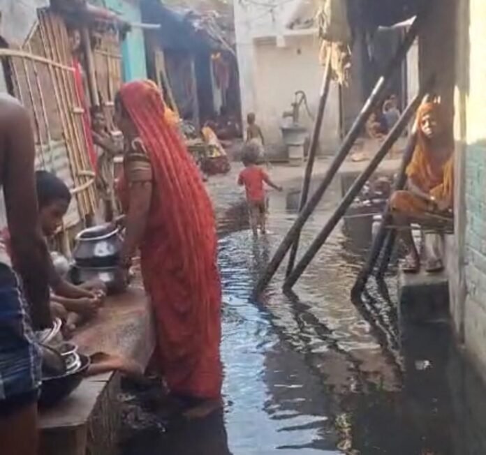 जलजमाव का दृश्य भारत में जलजमाव का दृश्य भारत में