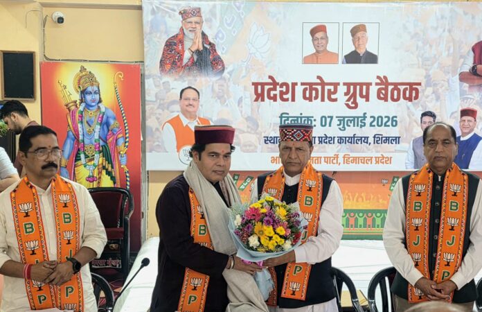 भाजपा कोर ग्रुप बैठक की तस्वीर भाजपा कोर ग्रुप बैठक की तस्वीर