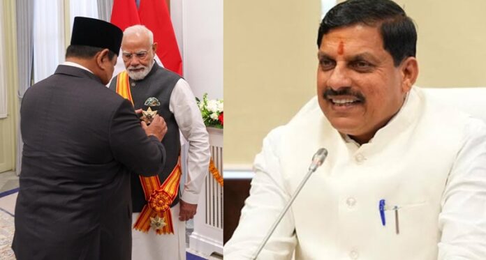 प्रधानमंत्री नरेन्द्र मोदी और मुख्यमंत्री डॉ. मोहन यादव प्रधानमंत्री नरेन्द्र मोदी और मुख्यमंत्री डॉ. मोहन यादव
