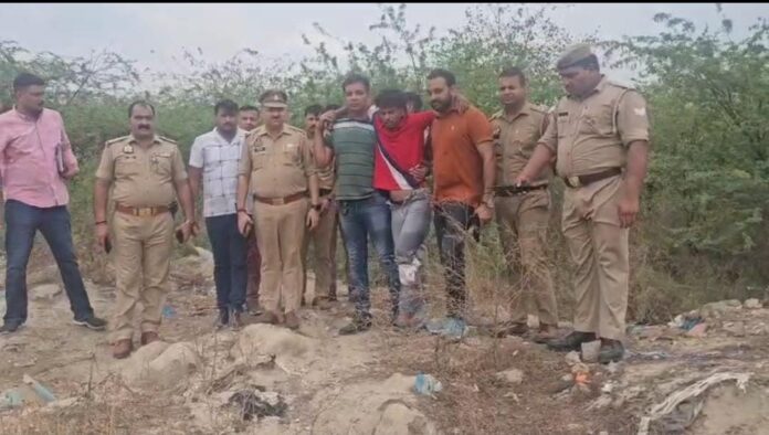 पुलिस मुठभेड़ बदमाश गिरफ्तार की फोटो पुलिस मुठभेड़ बदमाश गिरफ्तार की फोटो