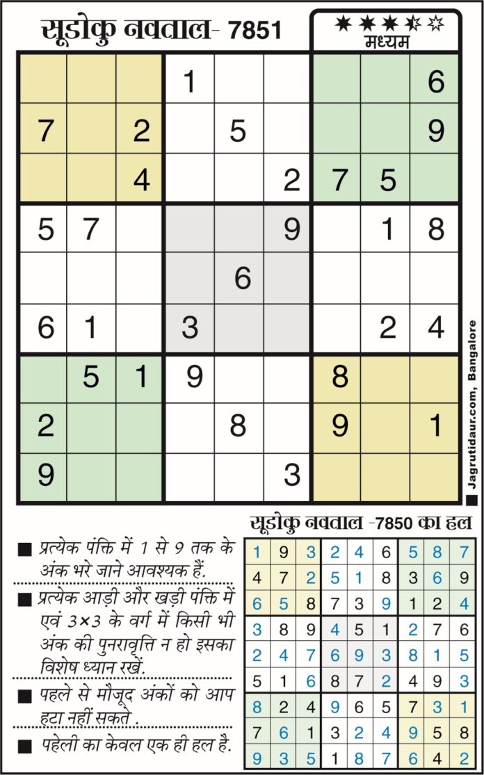 सुडोकू जुलाई 2026 का सॉल्व करने के आसान तरीके