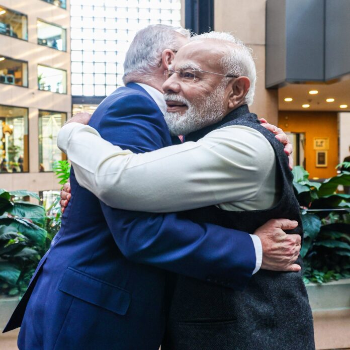 प्रधानमंत्री नरेन्द्र मोदी और एंथनी अल्बानीज