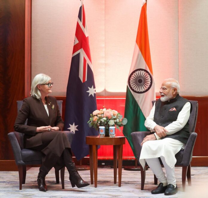 प्रधानमंत्री नरेन्द्र मोदी ऑस्ट्रेलिया की गवर्नर-जनरल से मिले