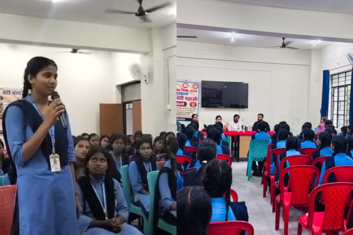 डॉ. अंबेडकर आवासीय बालिका विद्यालय में सखी वार्ता