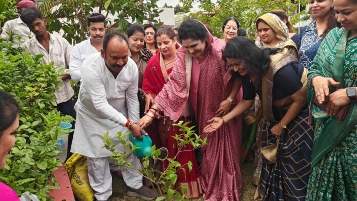 राज्यमंत्री कृष्णा गौर पेड़ माँ के नाम पर पौधारोपण राज्यमंत्री कृष्णा गौर पेड़ माँ के नाम पर पौधारोपण