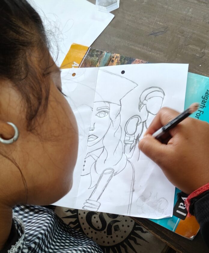 ए बी वी पी नाहन विद्यार्थी दिवस चित्रकला प्रतियोगिता