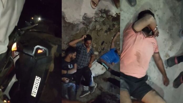 पुल से गिरी कार, चारों घायल युवक