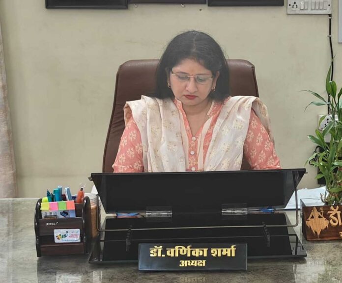 छत्तीसगढ़ राज्य बाल अधिकार संरक्षण आयोग की अध्यक्ष डॉ. वर्णिका शर्मा