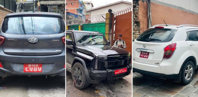 संदिग्ध वाहन मीडिया संस्थान के बाहर खड़ा है