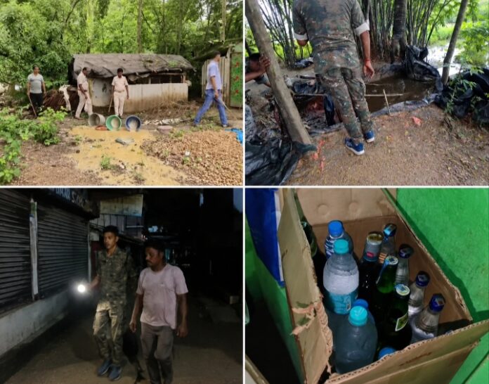 पश्चिम मेदिनीपुर में अवैध शराब के विरुद्ध संयुक्त अभियान चलाया गया