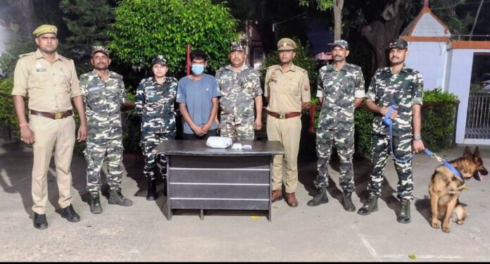 नेपाली तस्कर गिरफ्त में किया गया