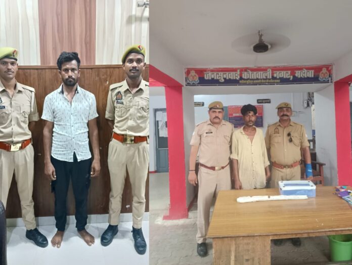पुलिस गिरफ्त में दो आरोपित पुलिस गिरफ्त में दो आरोपित