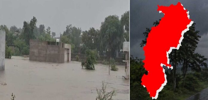 छत्तीसगढ़ में बारिश की तस्वीर
