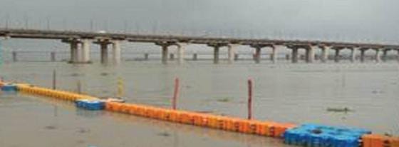 प्रयागराज में गंगा एवं यमुना नदी के जल स्तर का छाया चित्र गंगा यमुना जल स्तर का छाया चित्र