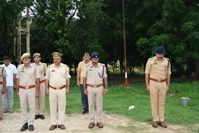 बागपत एसपी की अंतिम विदाई का दृश्य