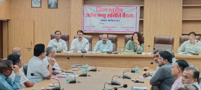 उद्योग बंधु की बैठक में डीएम