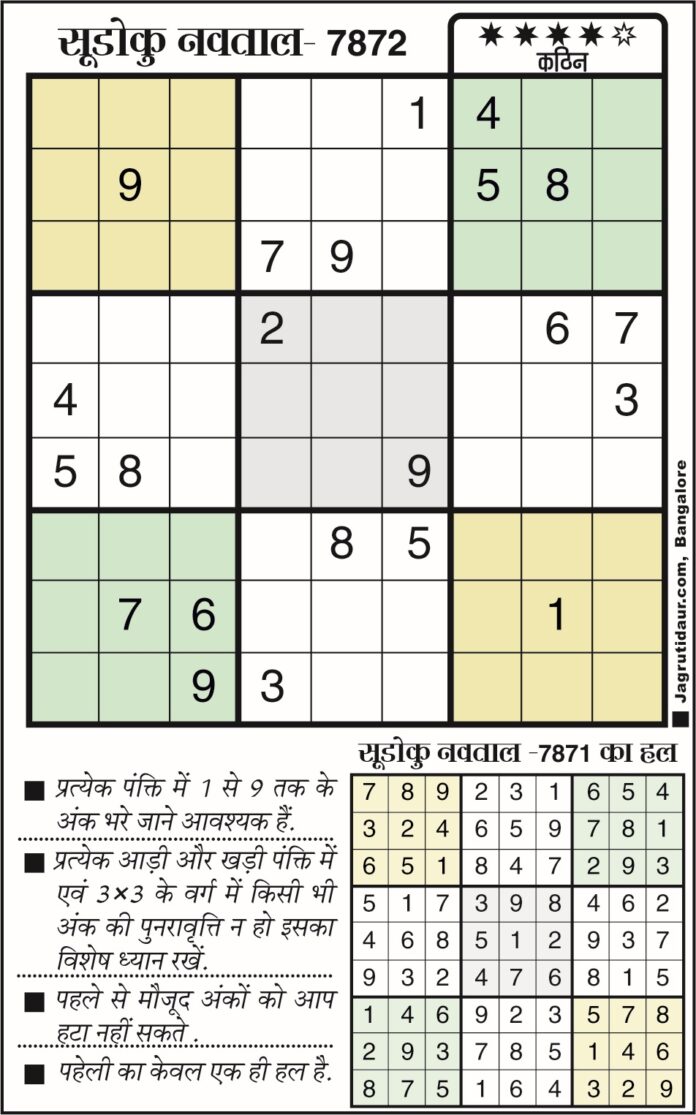 सुडोकू बोर्ड गेम खेलें हिंदी में सुडोकू बोर्ड गेम खेलें हिंदी में