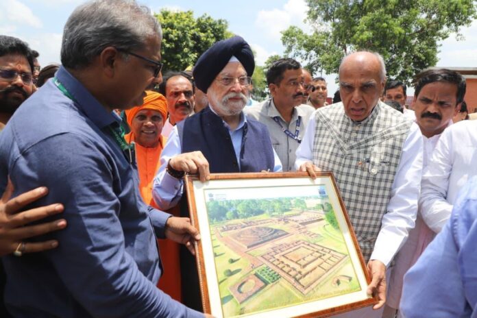 केंद्रीय मंत्री विपश्यना पार्क लोकार्पण