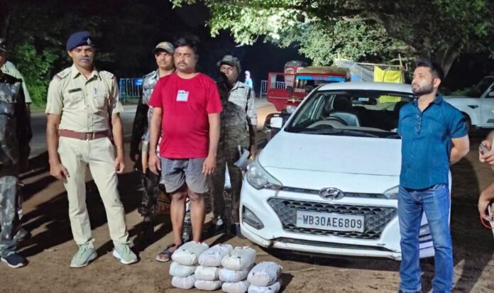 पंजाब पुलिस गांजा बरामद करती है