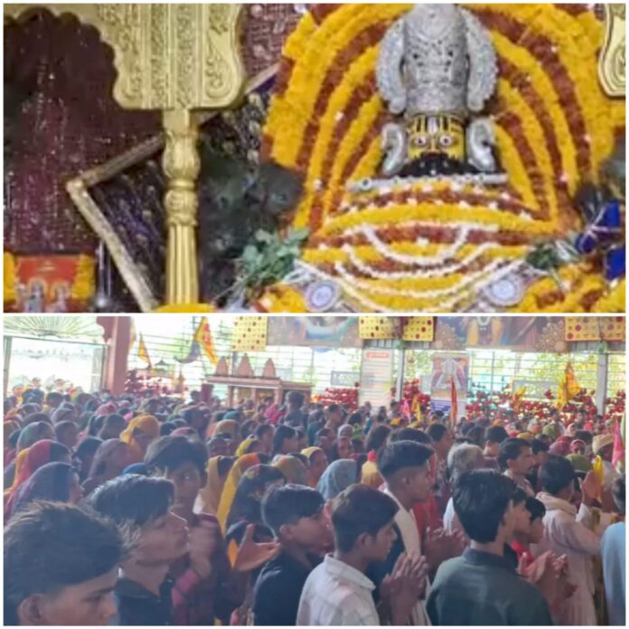 फूलों से सजा बाबा का दरबार फूलों से सजा बाबा का दरबार