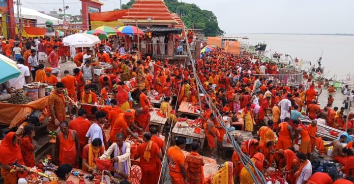 कांवरियों का जत्था हिमाचल के लिए निकला