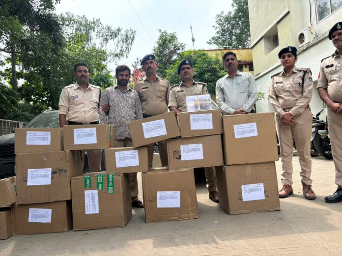 25 cartons of cigarettes, a car and cash seized from gangsters in Pune and Mumbai