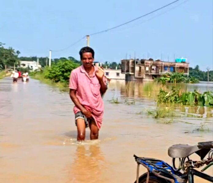 दांतन में जल भराव की स्थिति दांतन में जल भराव की स्थिति