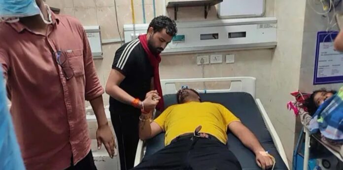 सदर अस्पताल में भर्ती छात्र नेता