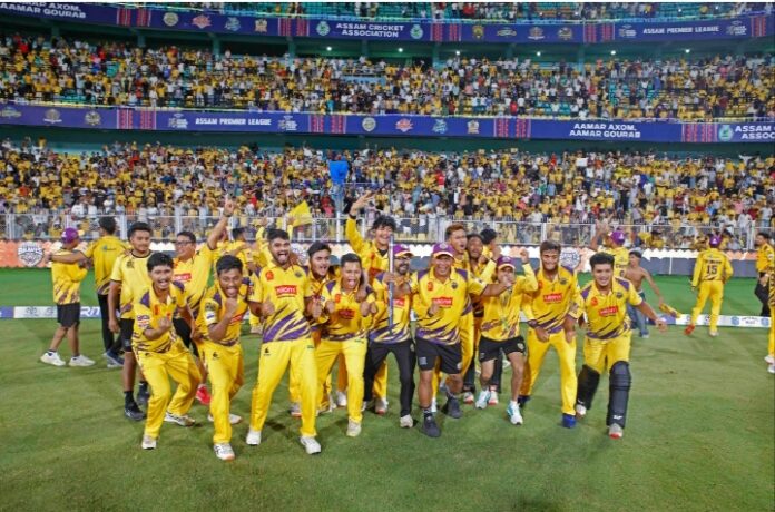 Image of the Barpeta Braves Team Inaugural Assam Premier League Title.