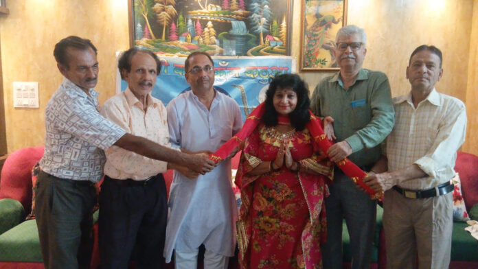 Usha Mogga re-elected as President of Triveni Kala Kunj.