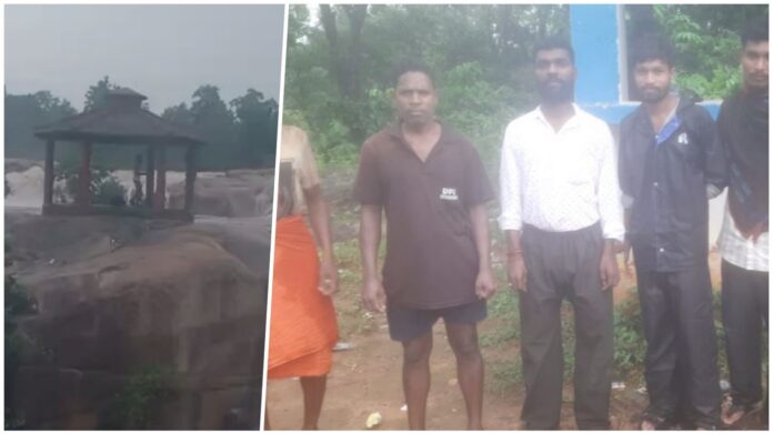 कोरबा  : देवपहरी जलप्रपात में 15 घंटे चला रेस्क्यू, टापू पर फंसे तीन युवक सुरक्षित बाहर निकाले गए