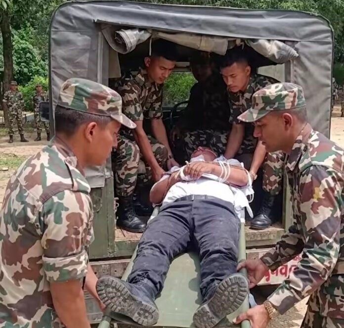 राहत बचाव कार्य में नेपाली सेना