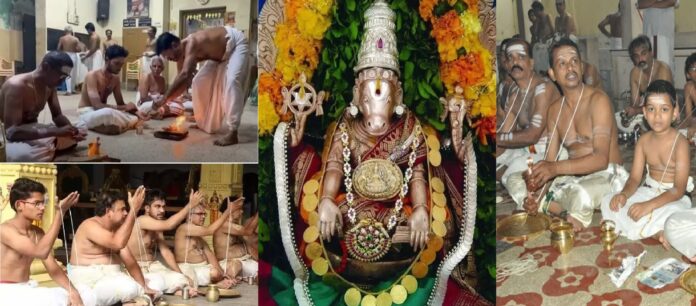 जनेऊ बदलने की रस्म में बड़ी संख्या में लोगों ने लिया हिस्सा