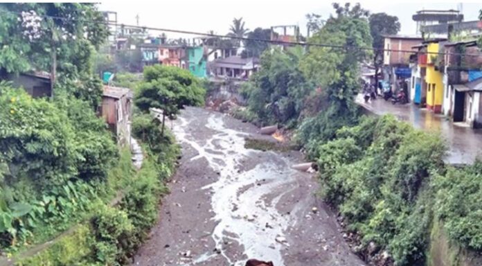 तोर्षा नदी और हाशिमारा झोरा के किनारे अवैध निर्माण