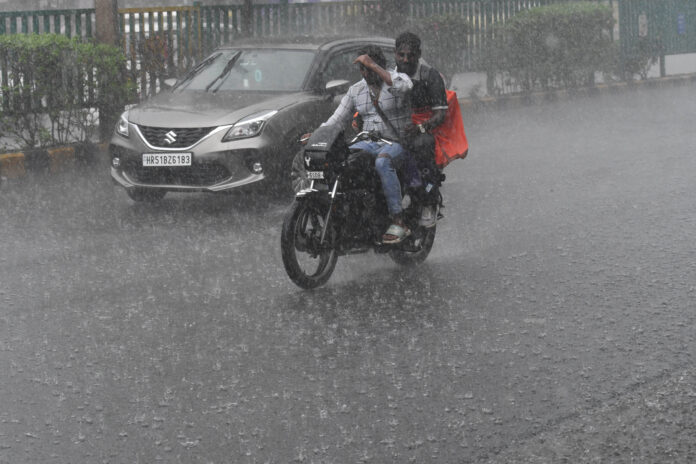 The weather in Delhi-NCR took a sudden turn on Saturday, bringing strong winds and heavy rain.