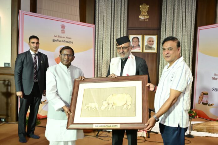 Vice President CP Radhakrishnan Attending ‘Sanskritik Sandhiya’ at Lok Bhavan on Sunday.